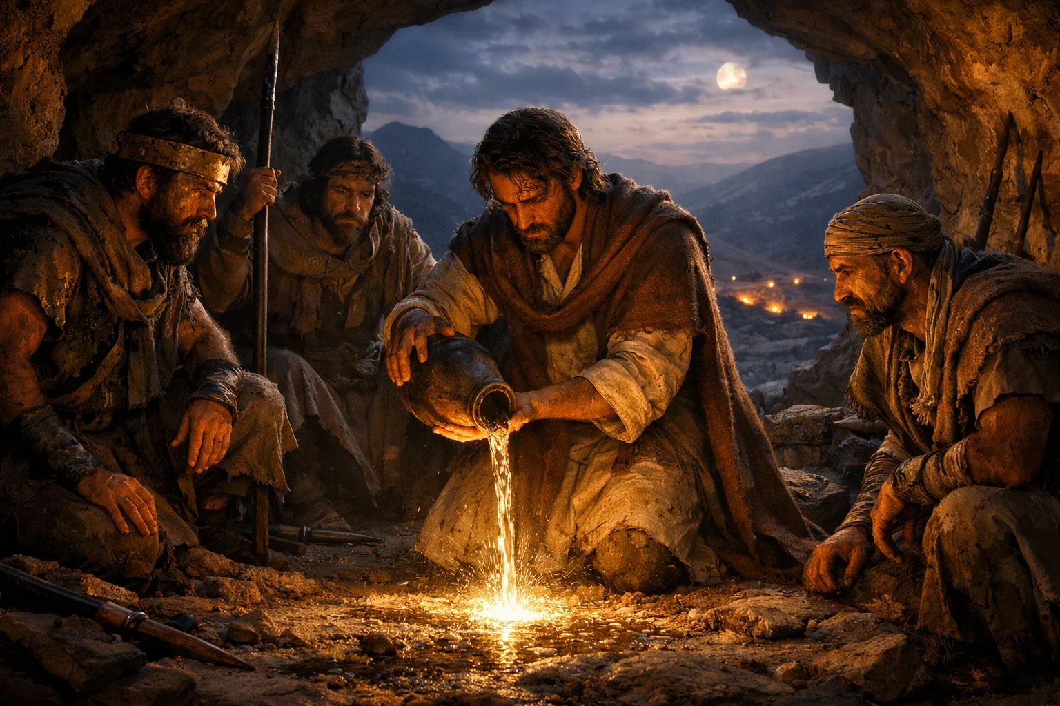 Water from Bethlehem Poured Out