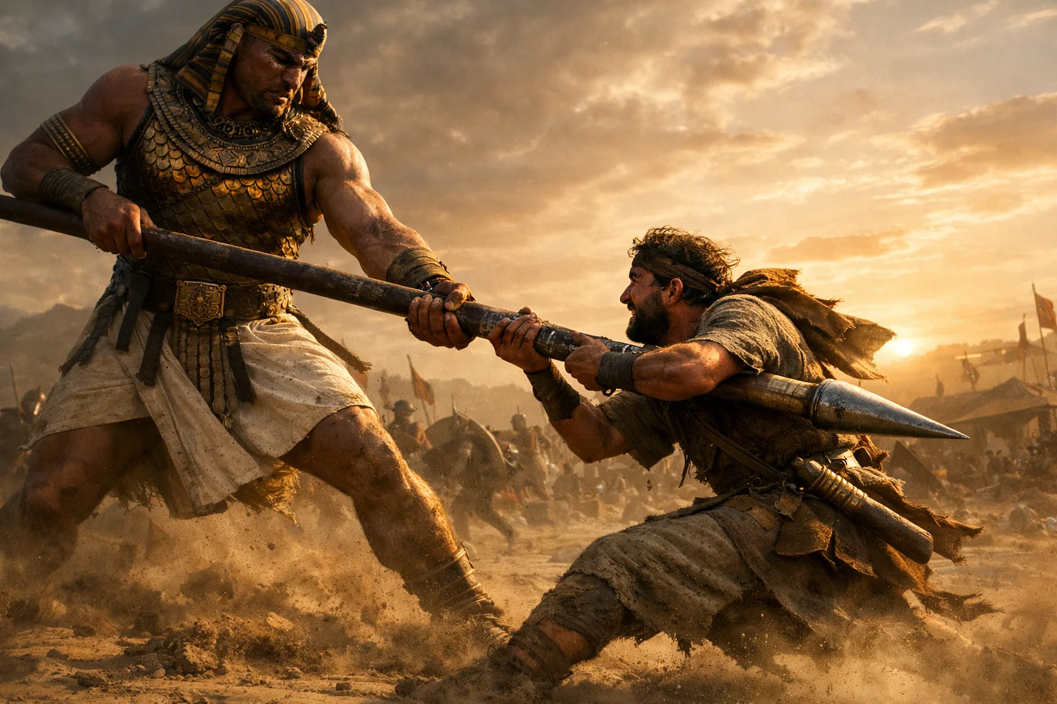 Benaiah Seizes the Egyptian’s Spear