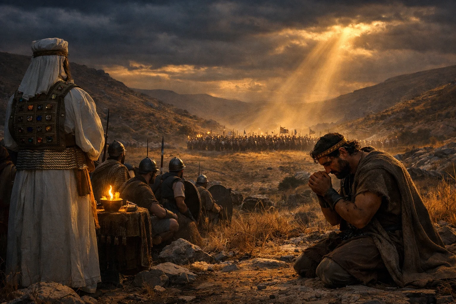 David Inquires Before Battle