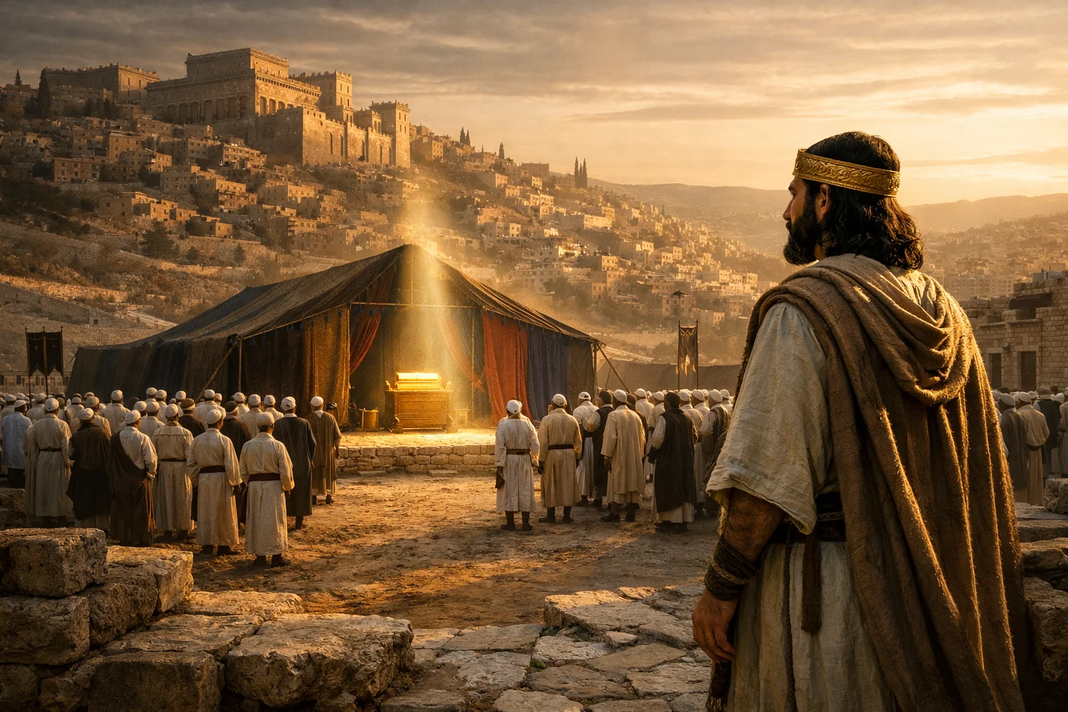 David Prepares a Tent for the Ark