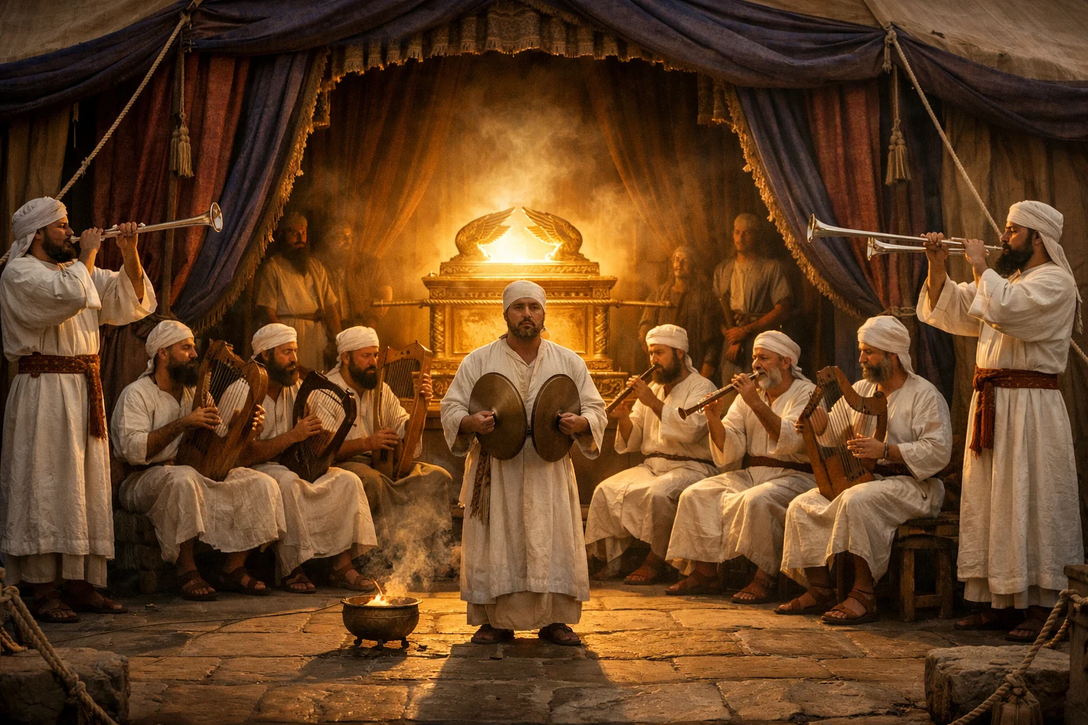 Asaph and the Musicians Before the Ark