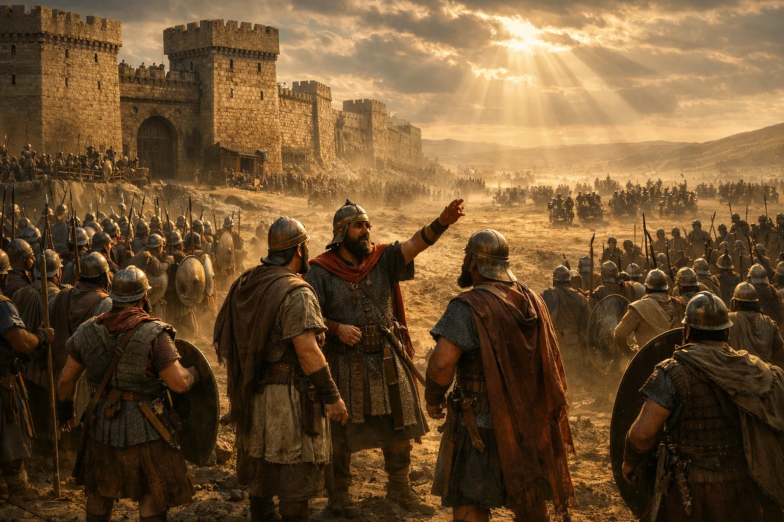 Joab Divides the Army for Battle