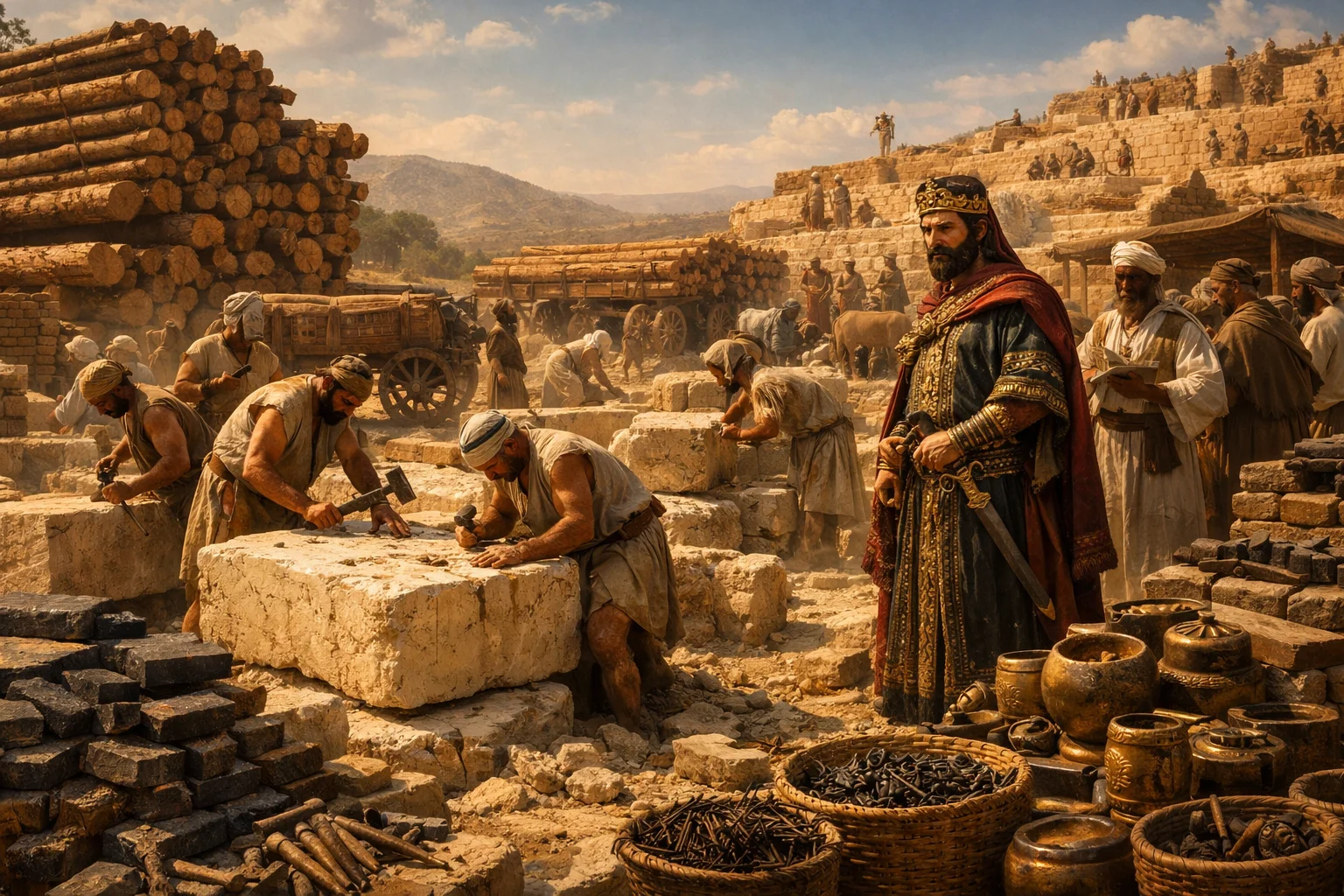 Materials Gathered for the House of God