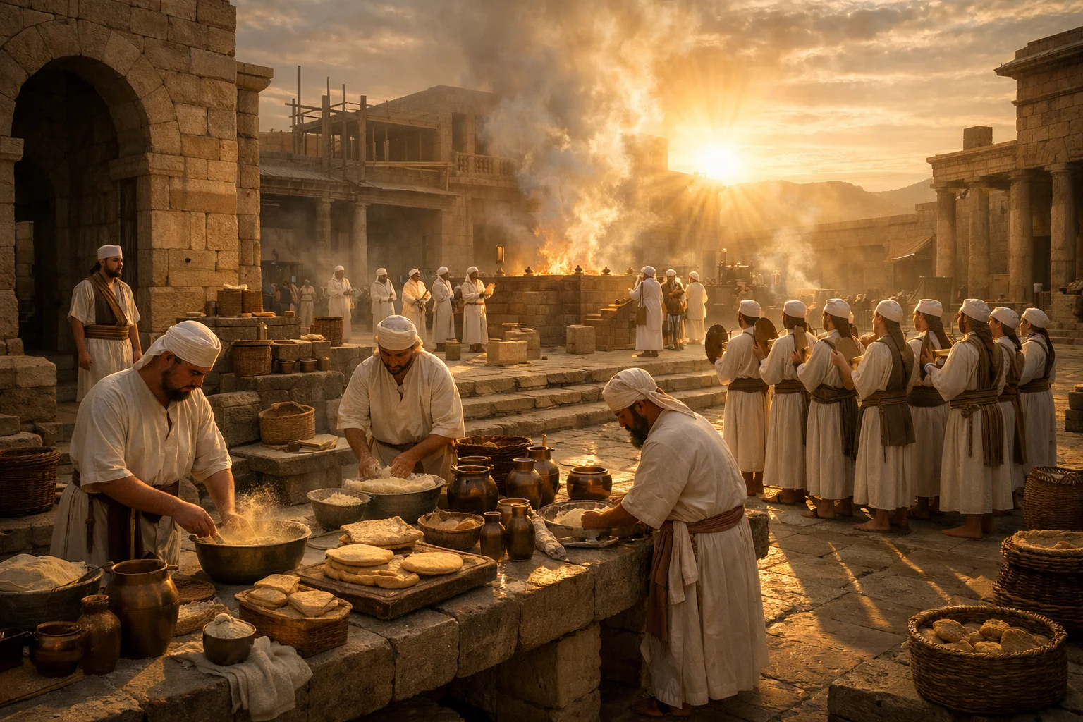 Levites Serving in the House of the LORD