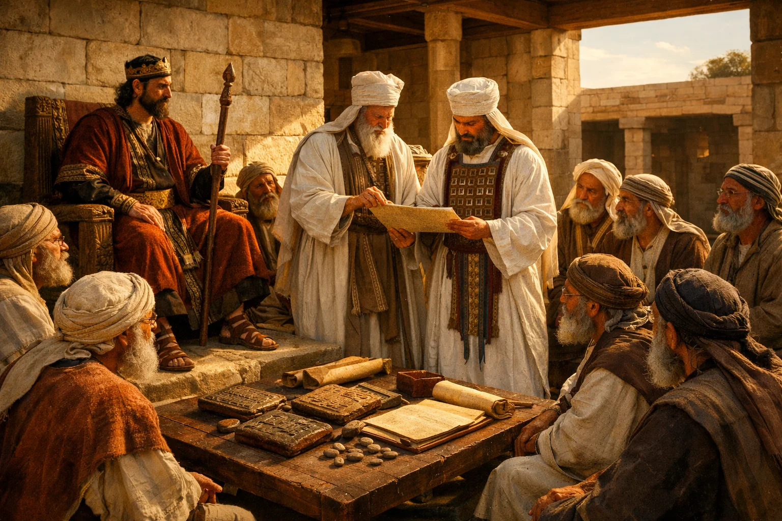 David Organizes the Priestly Divisions