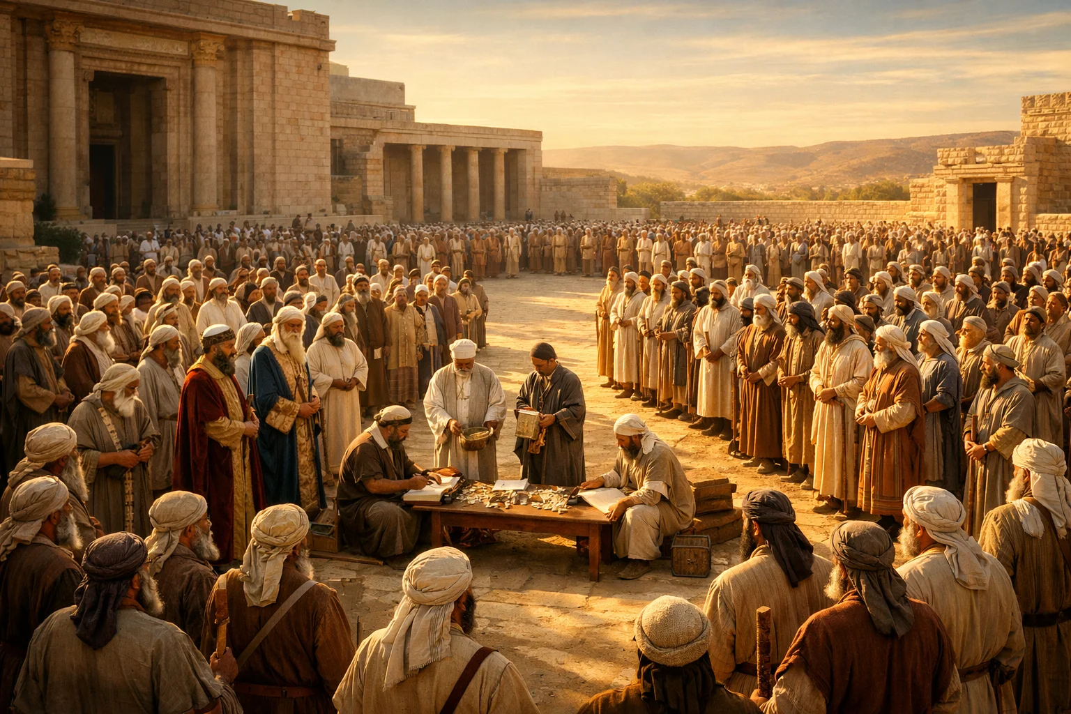 The Levite Families Receive Their Order