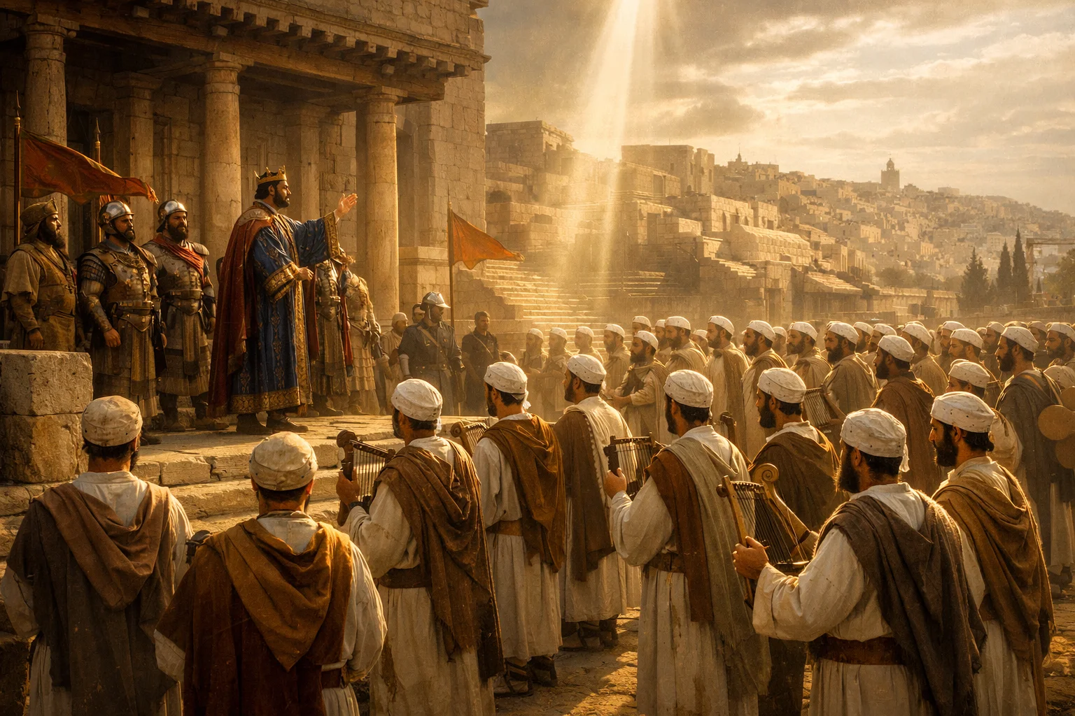 David Appoints the Prophetic Musicians