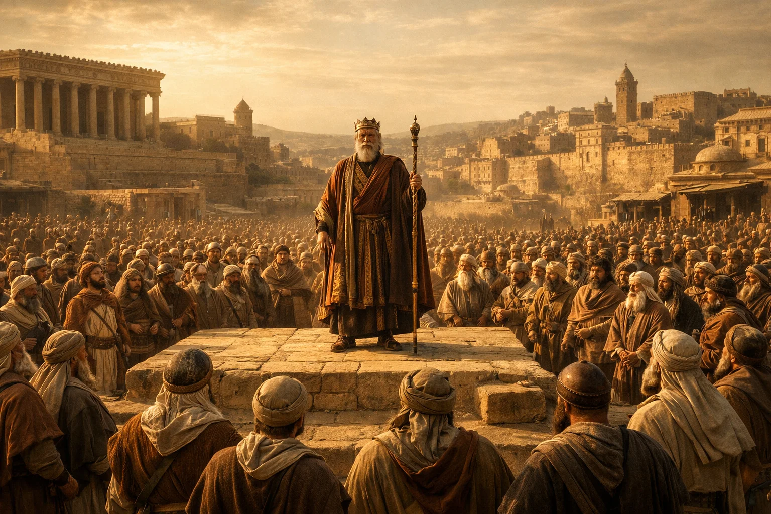 David Assembles the Leaders of Israel