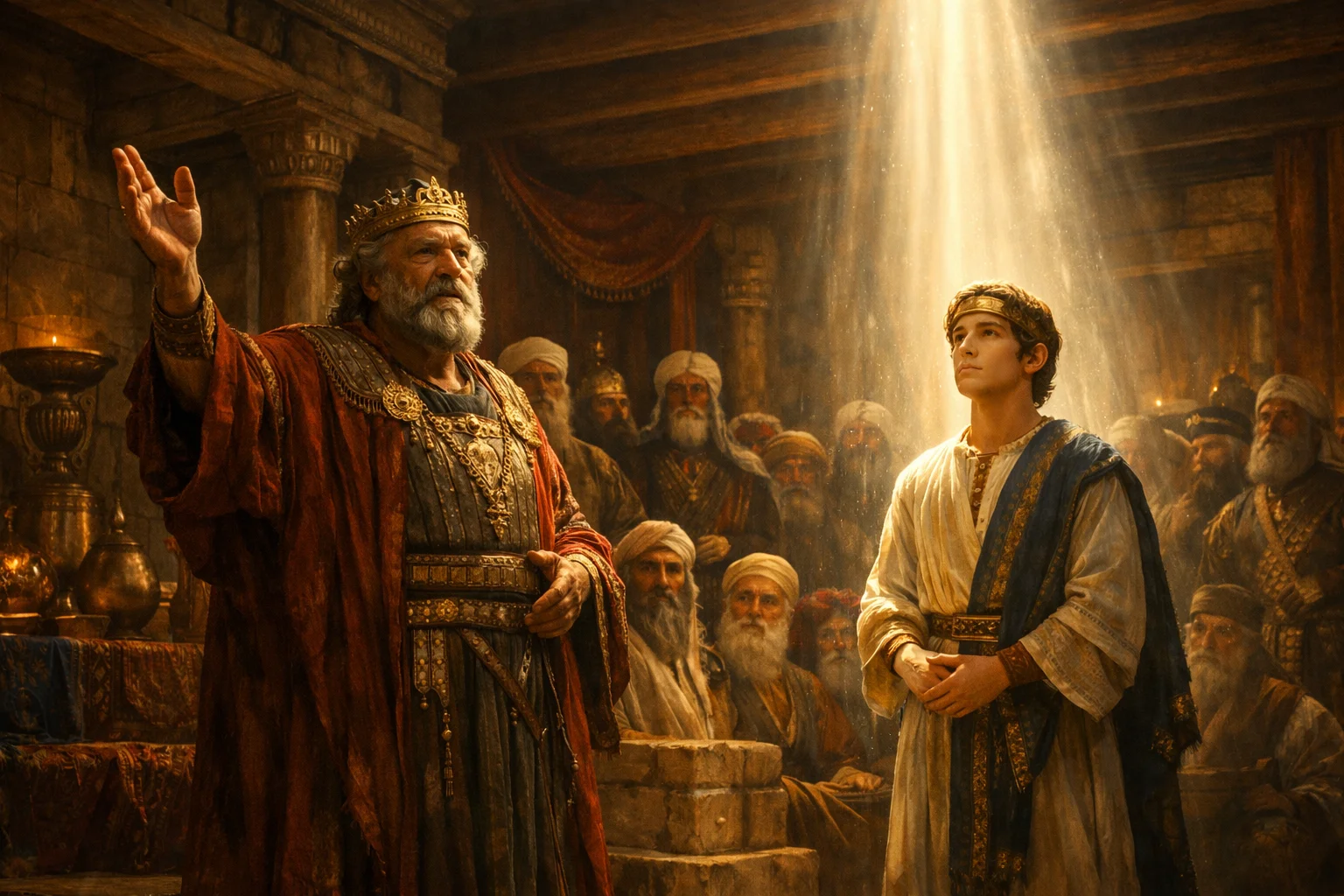 David Declares God’s Choice of Solomon