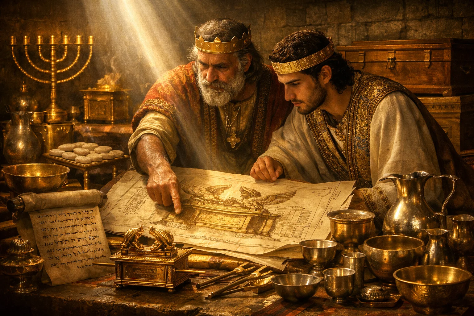 The Sacred Design of Gold and Cherubim