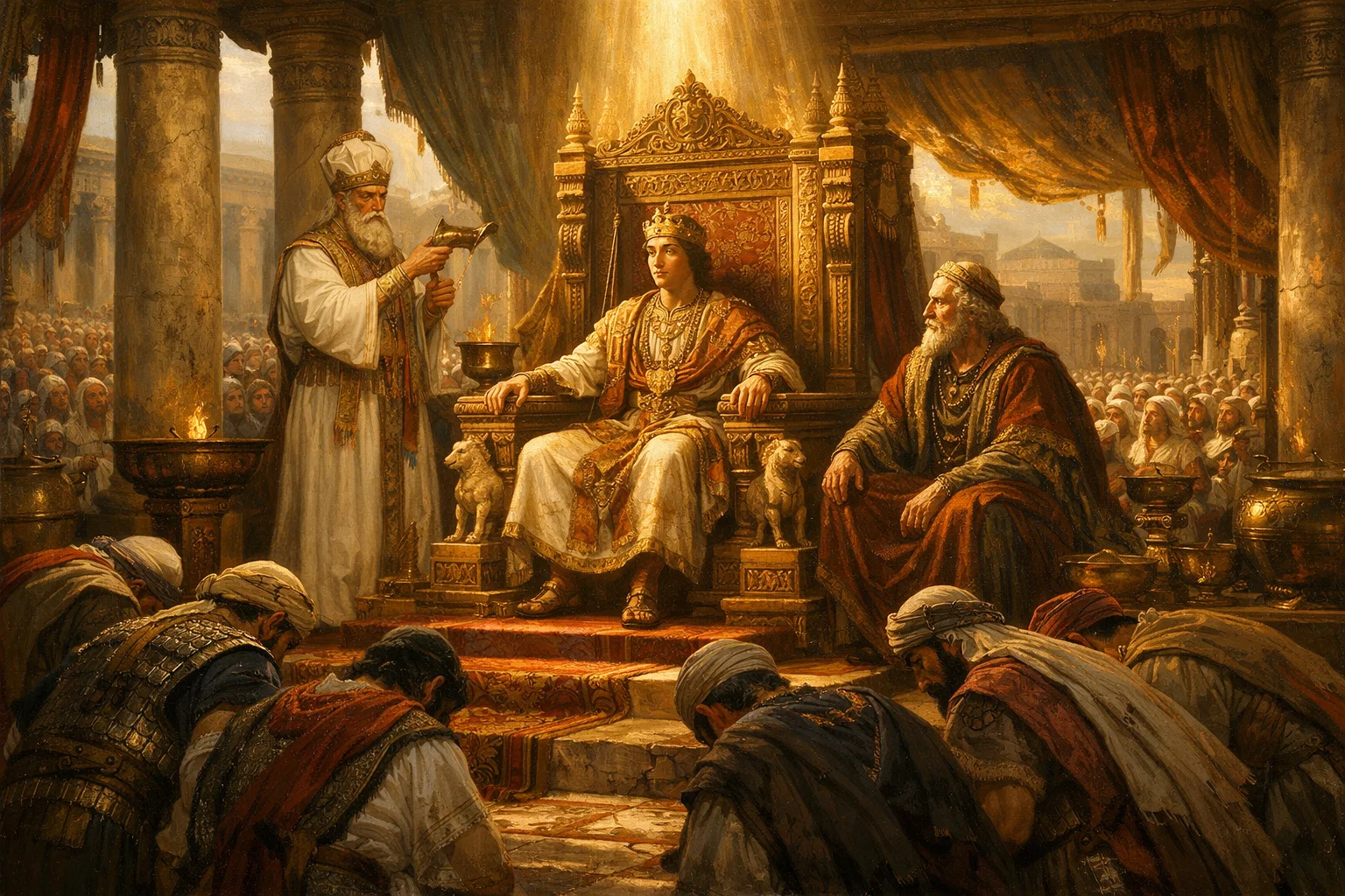 Solomon Anointed and Enthroned