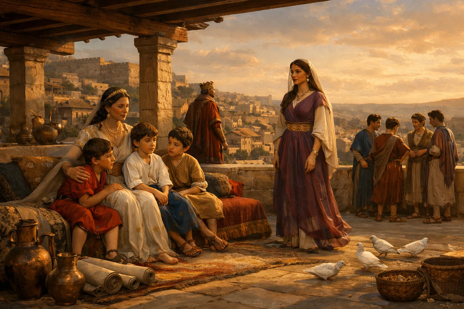 Children of David in Jerusalem