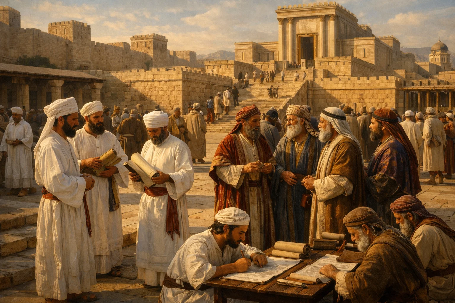 Leaders and Priests in Jerusalem