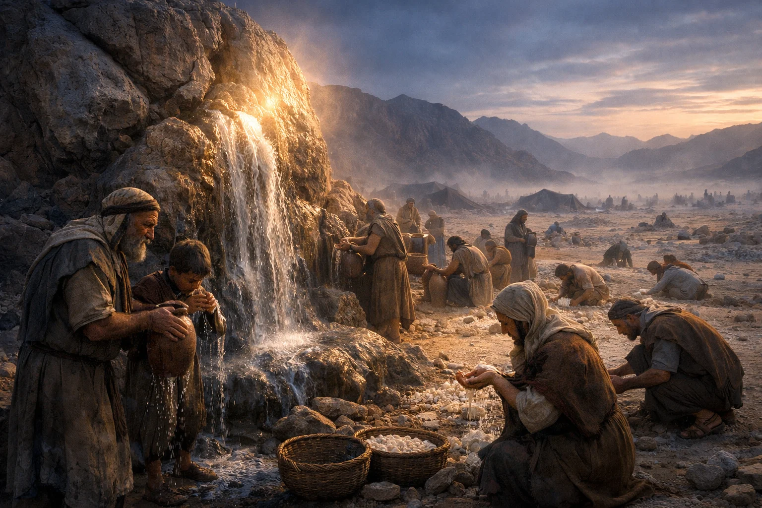 Spiritual Food and Water from the Rock