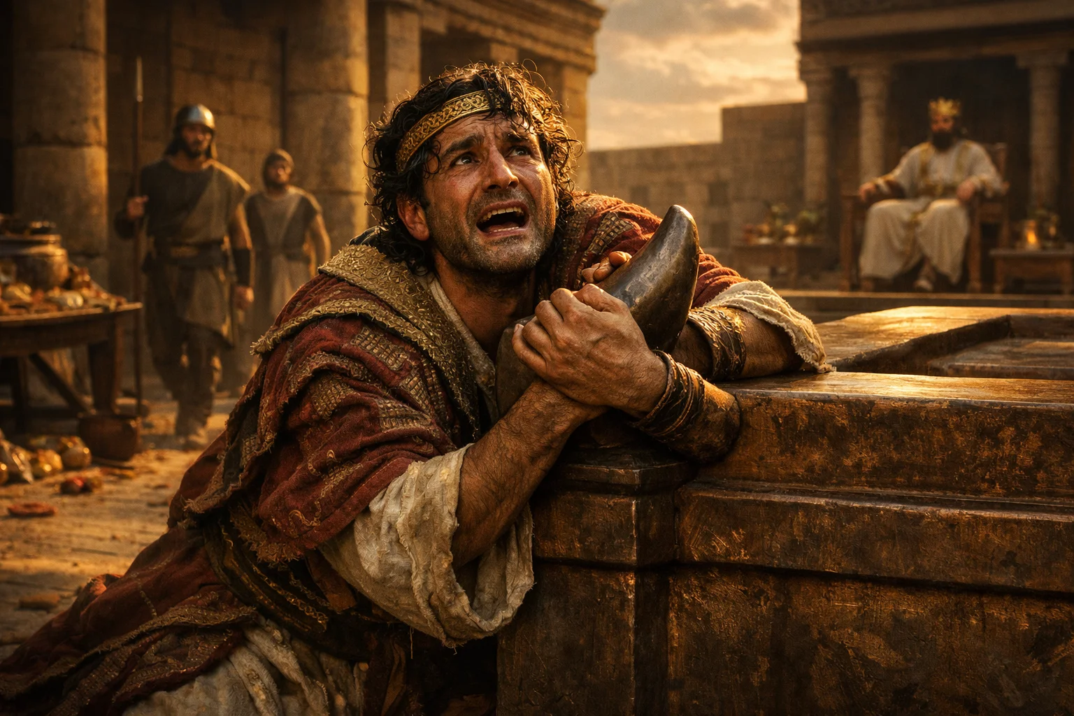 Adonijah Clings to the Altar