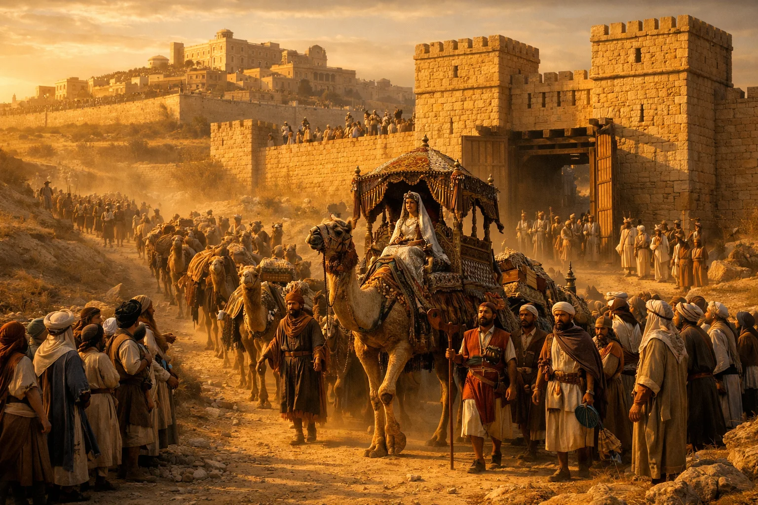 The Queen of Sheba Arrives in Jerusalem