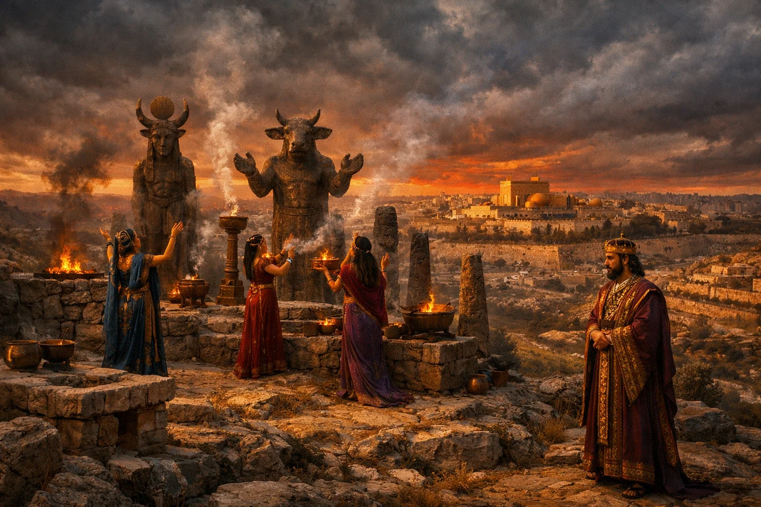 Altars on the Hill East of Jerusalem