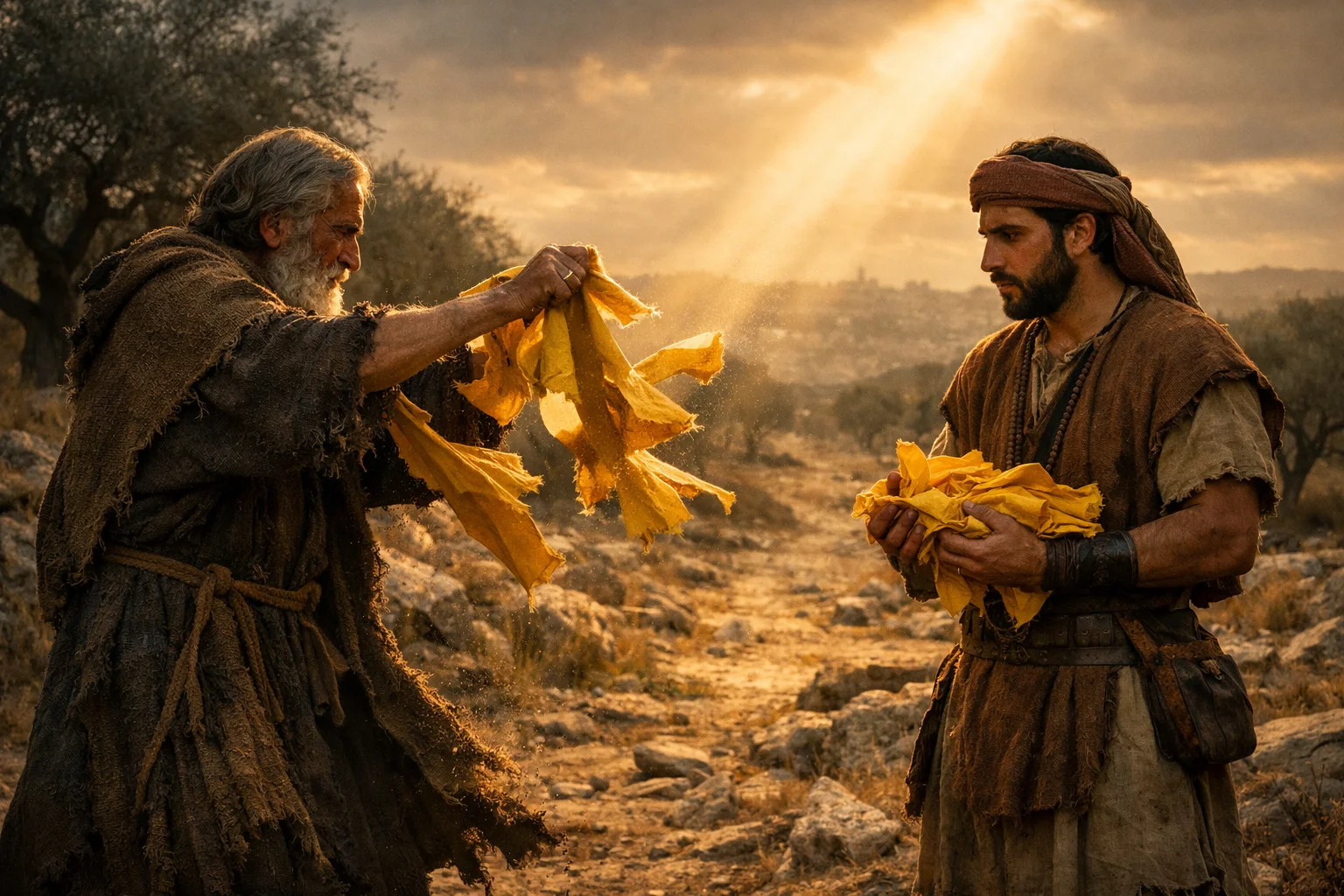 Ahijah Tears the Cloak