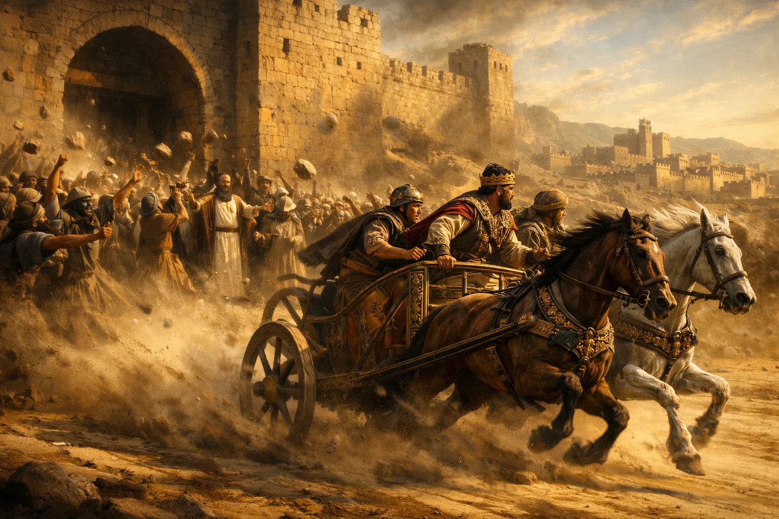 Rehoboam Flees to Jerusalem