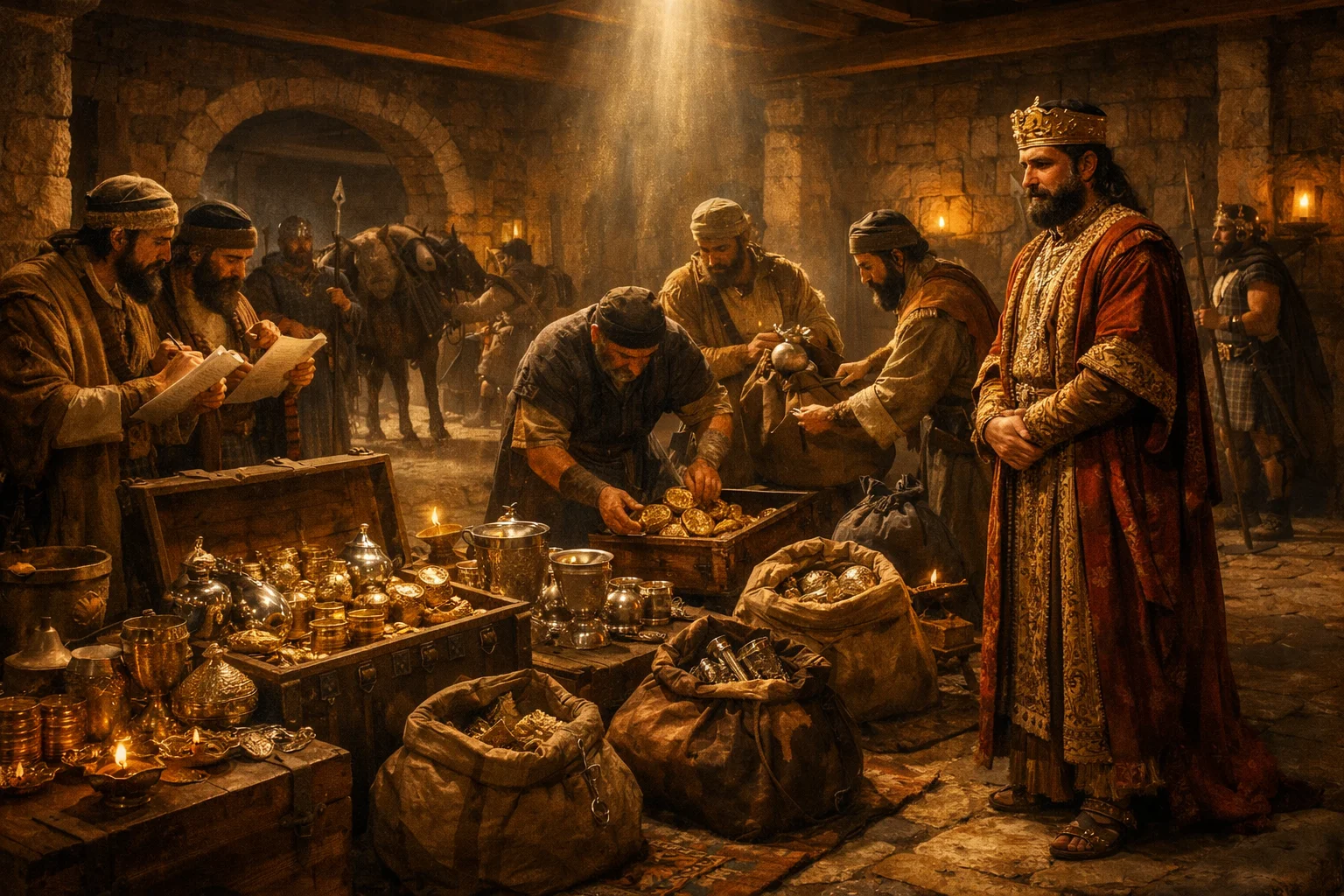 Treasures Sent to Damascus