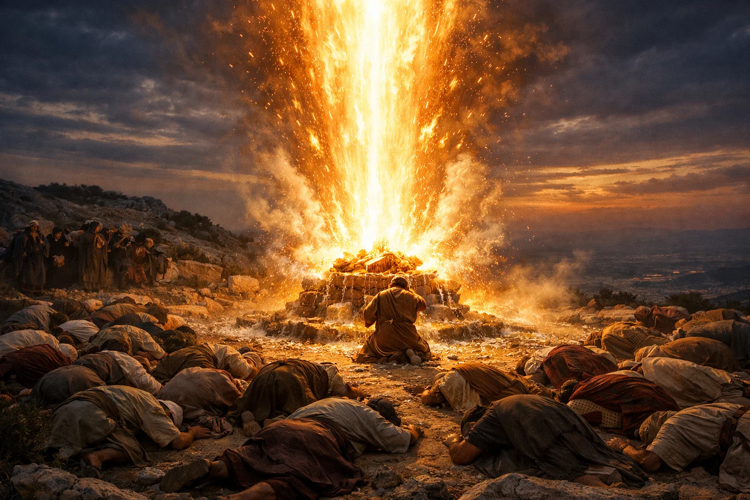 Fire Falls on Elijah’s Altar