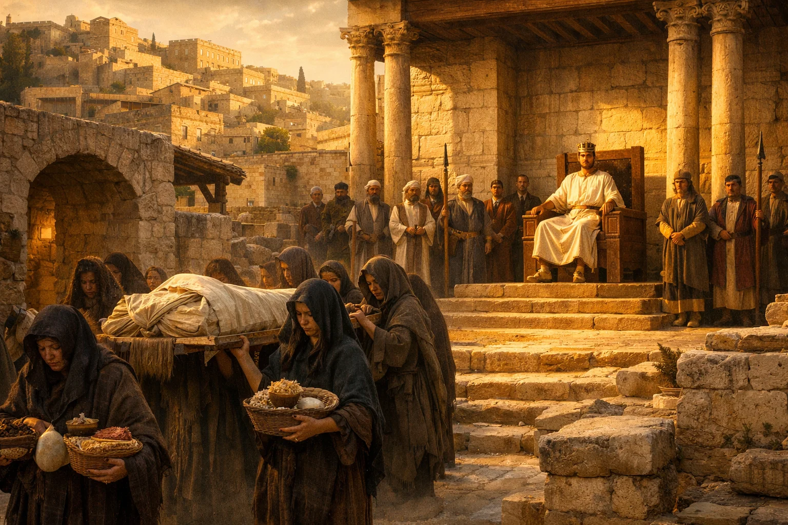 David Buried and Solomon Enthroned