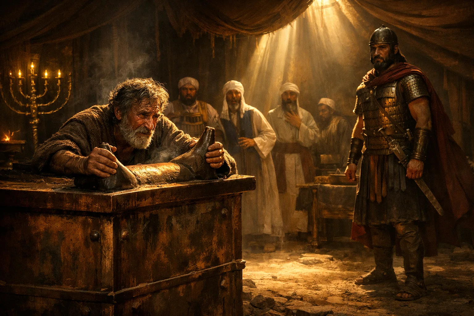 Joab at the Horns of the Altar