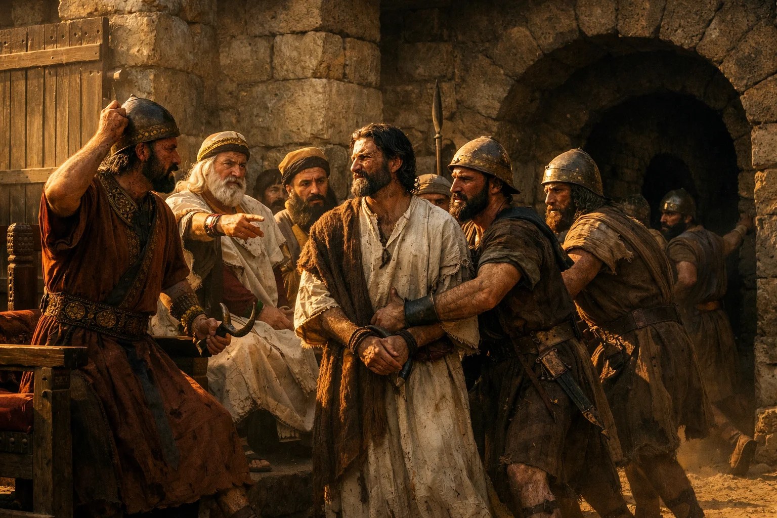 The Prophet Struck and Imprisoned