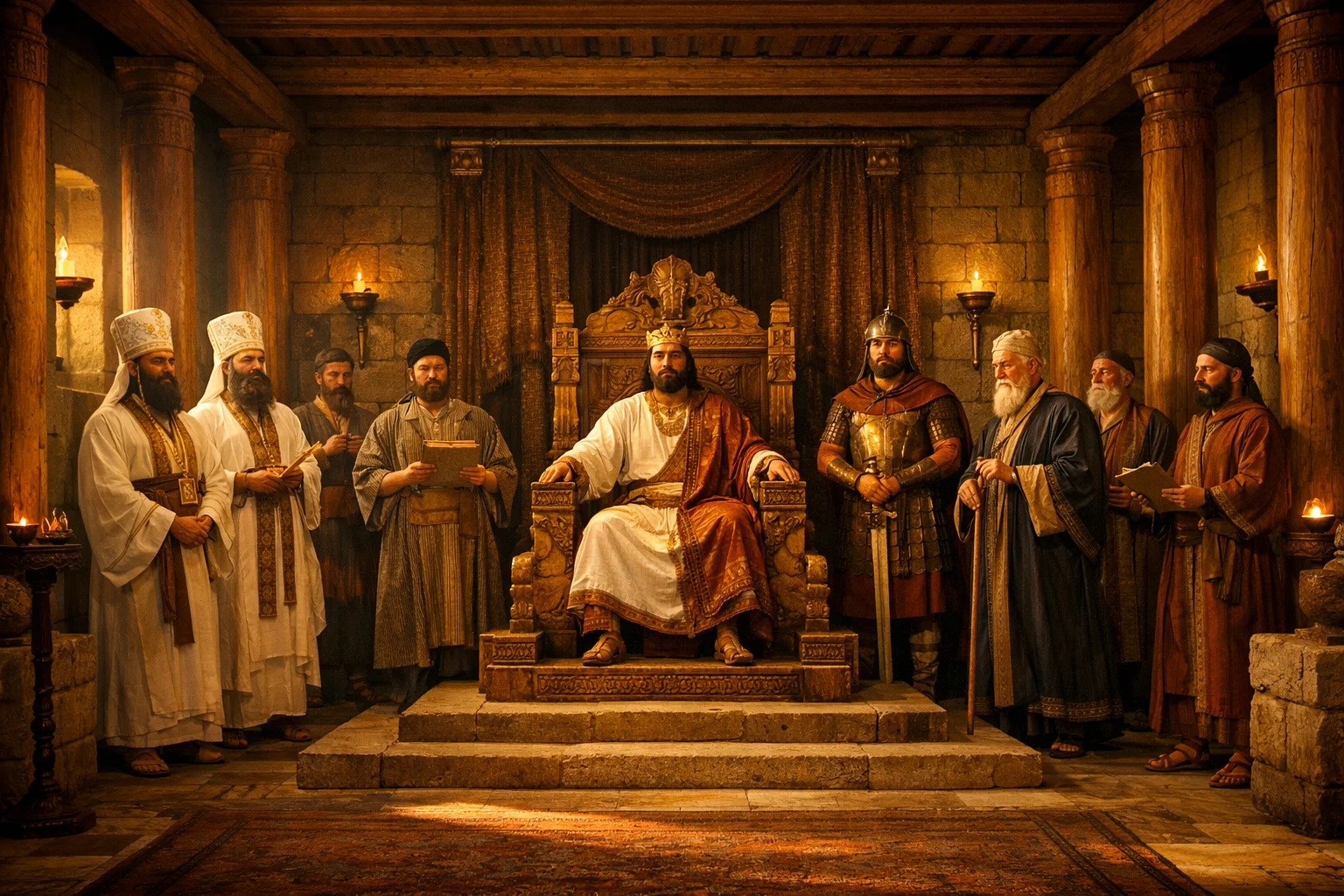 Solomon Enthroned Over Israel