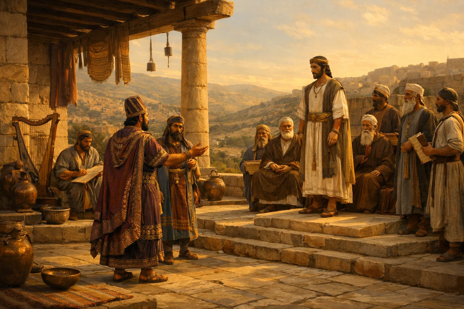 Envoys from Tyre Greet the New King