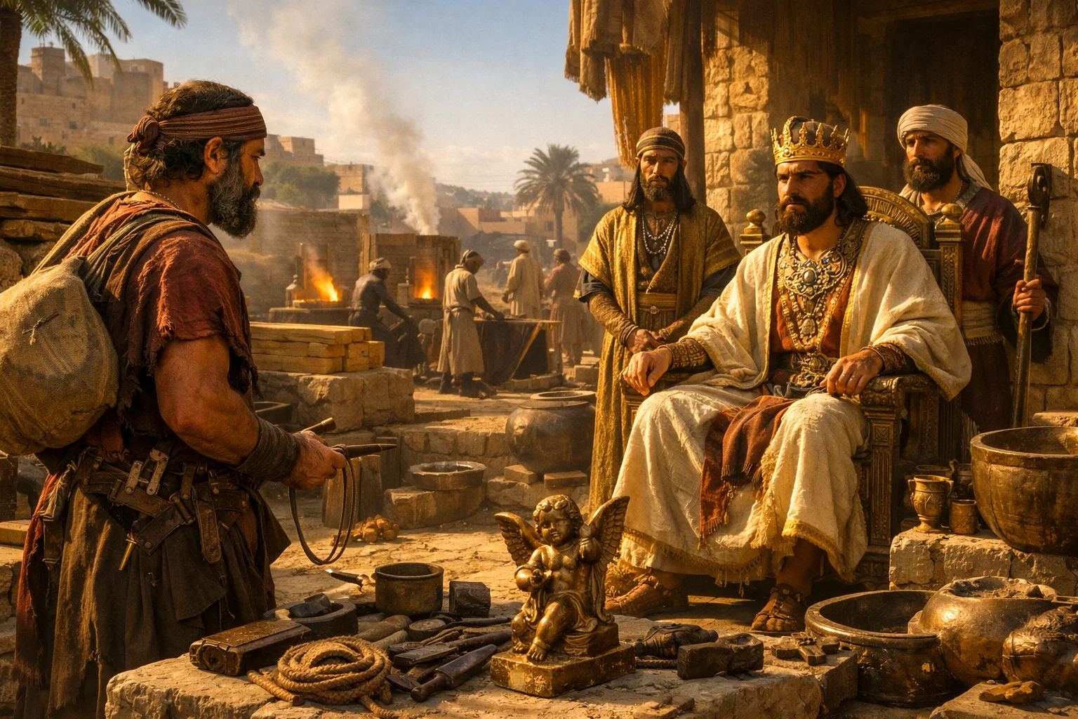 Huram the Bronze Master Arrives