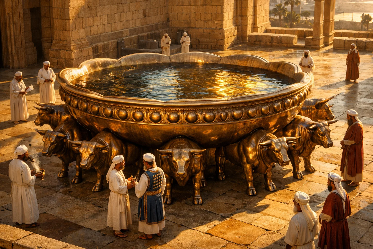 The Bronze Sea on Twelve Bulls