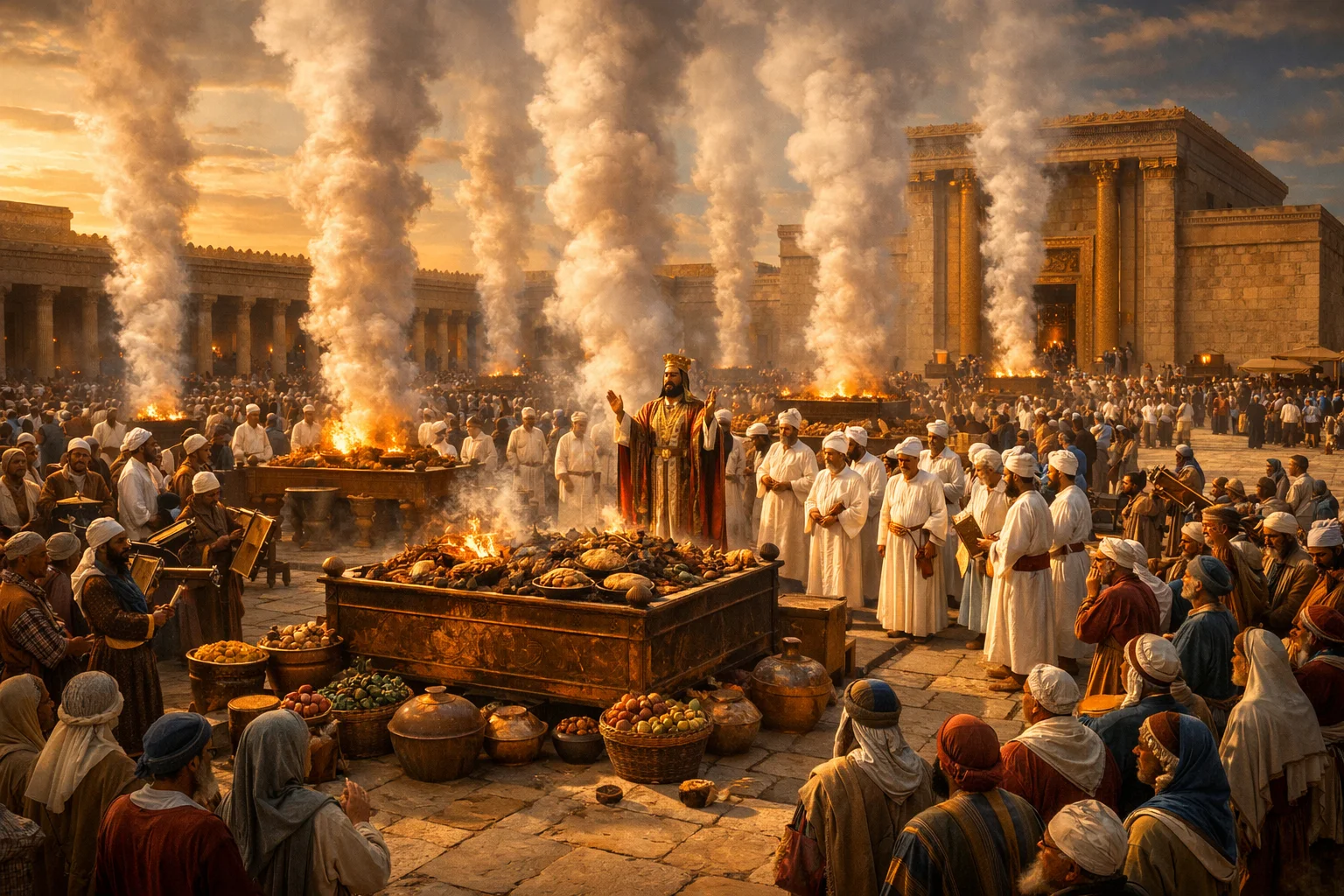 Dedication Sacrifices and Festival Joy