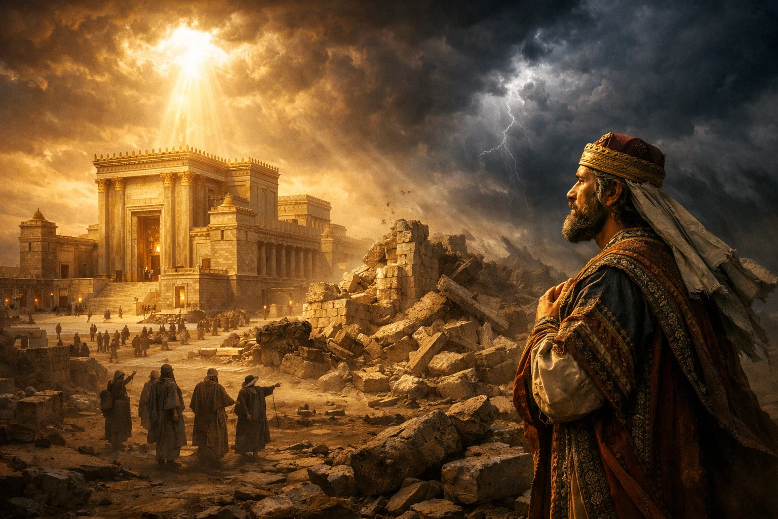 Promise and Warning Over the Temple