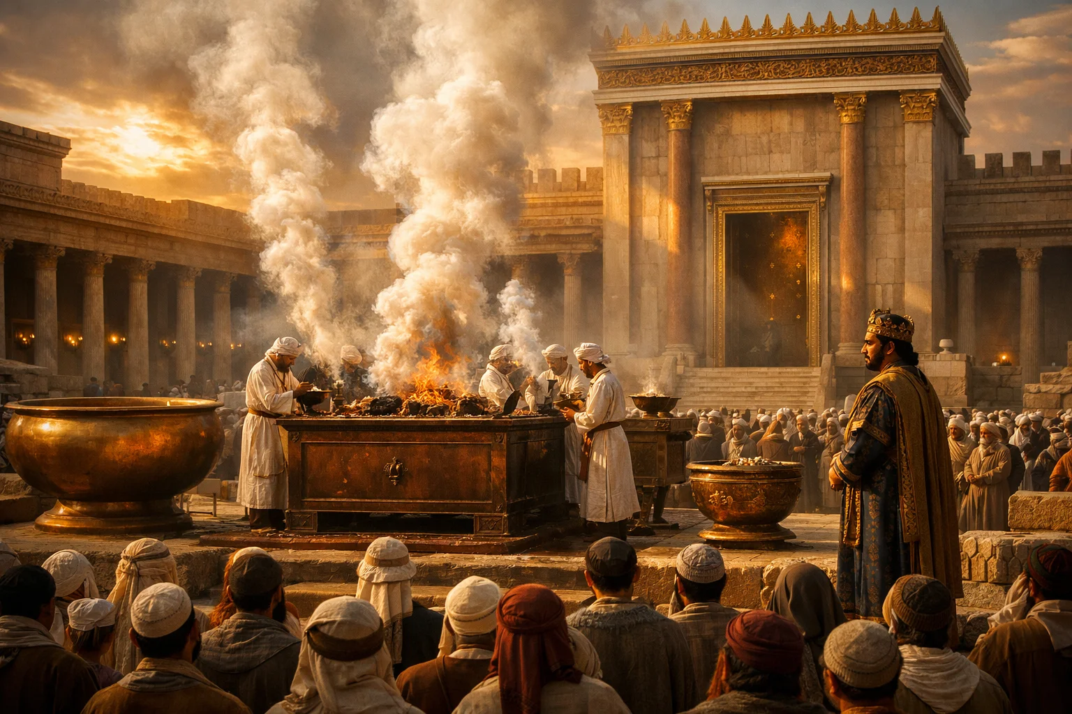 Solomon Fulfills the Temple Worship