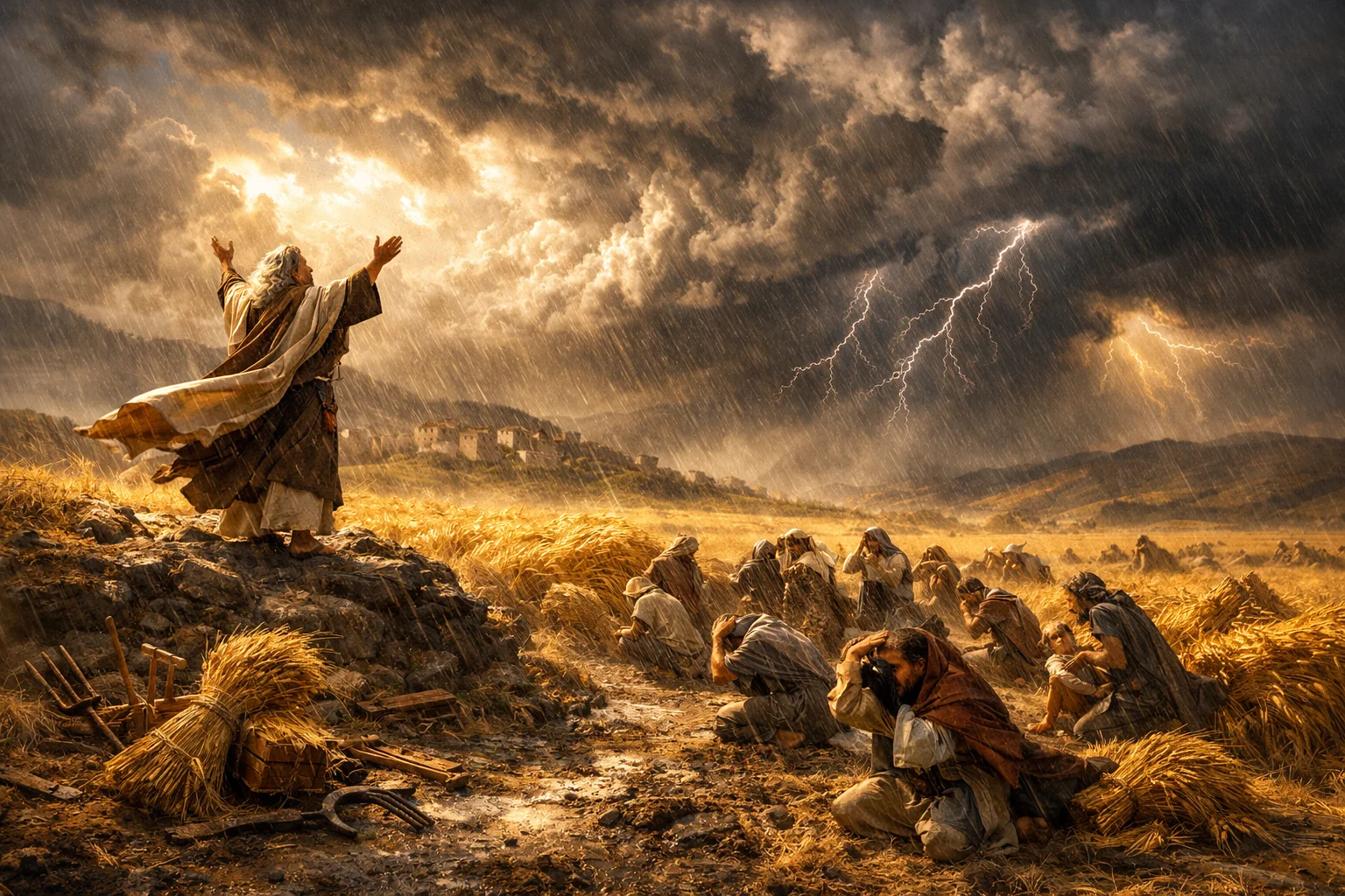 Thunder and Rain at Wheat Harvest