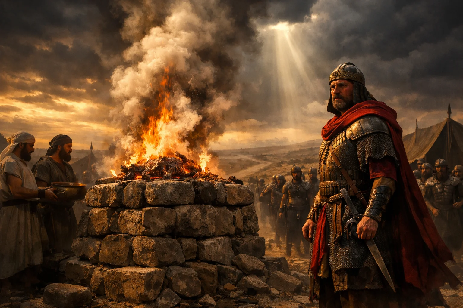 Saul Offers the Burnt Offering