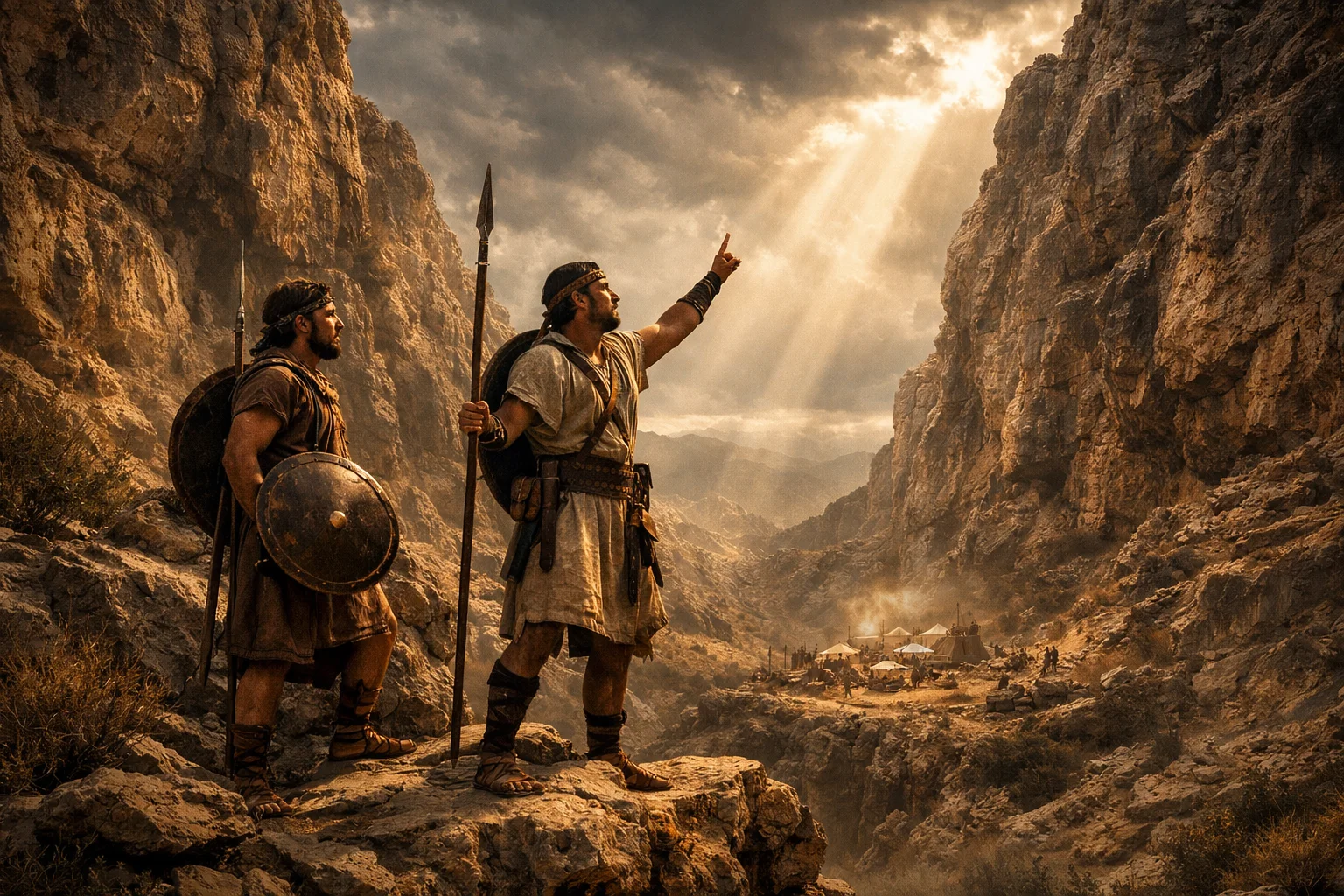 Between Bozez and Seneh