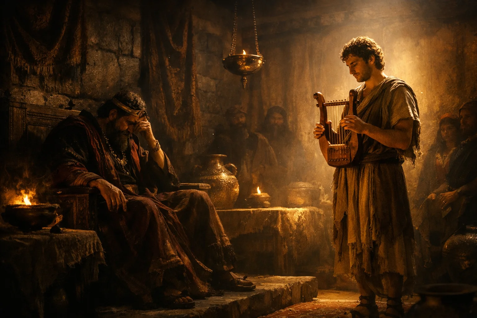 David’s Lyre Brings Relief to Saul