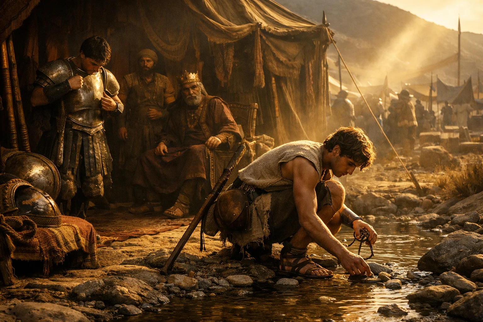 Before Saul and the Rejected Armor