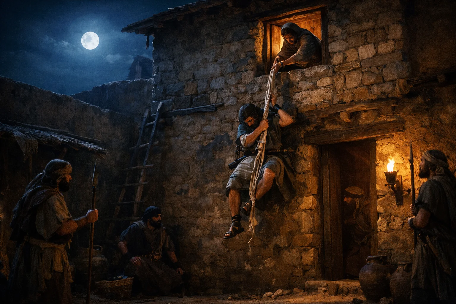 Michal Lowers David Through the Window