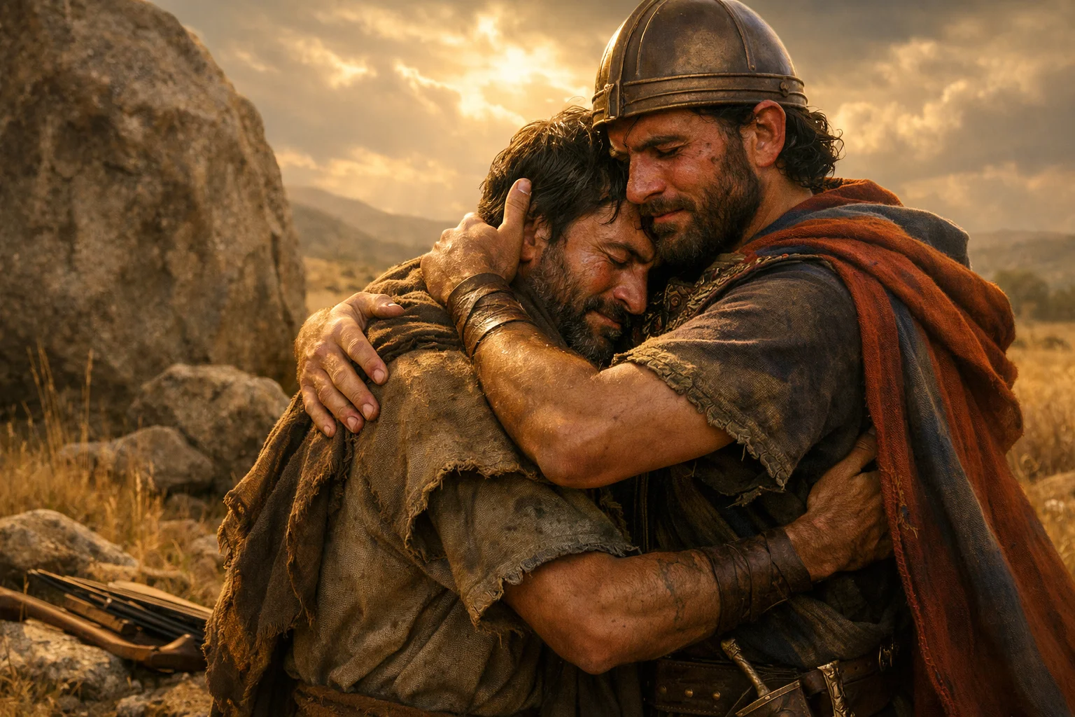 David and Jonathan’s Tearful Farewell