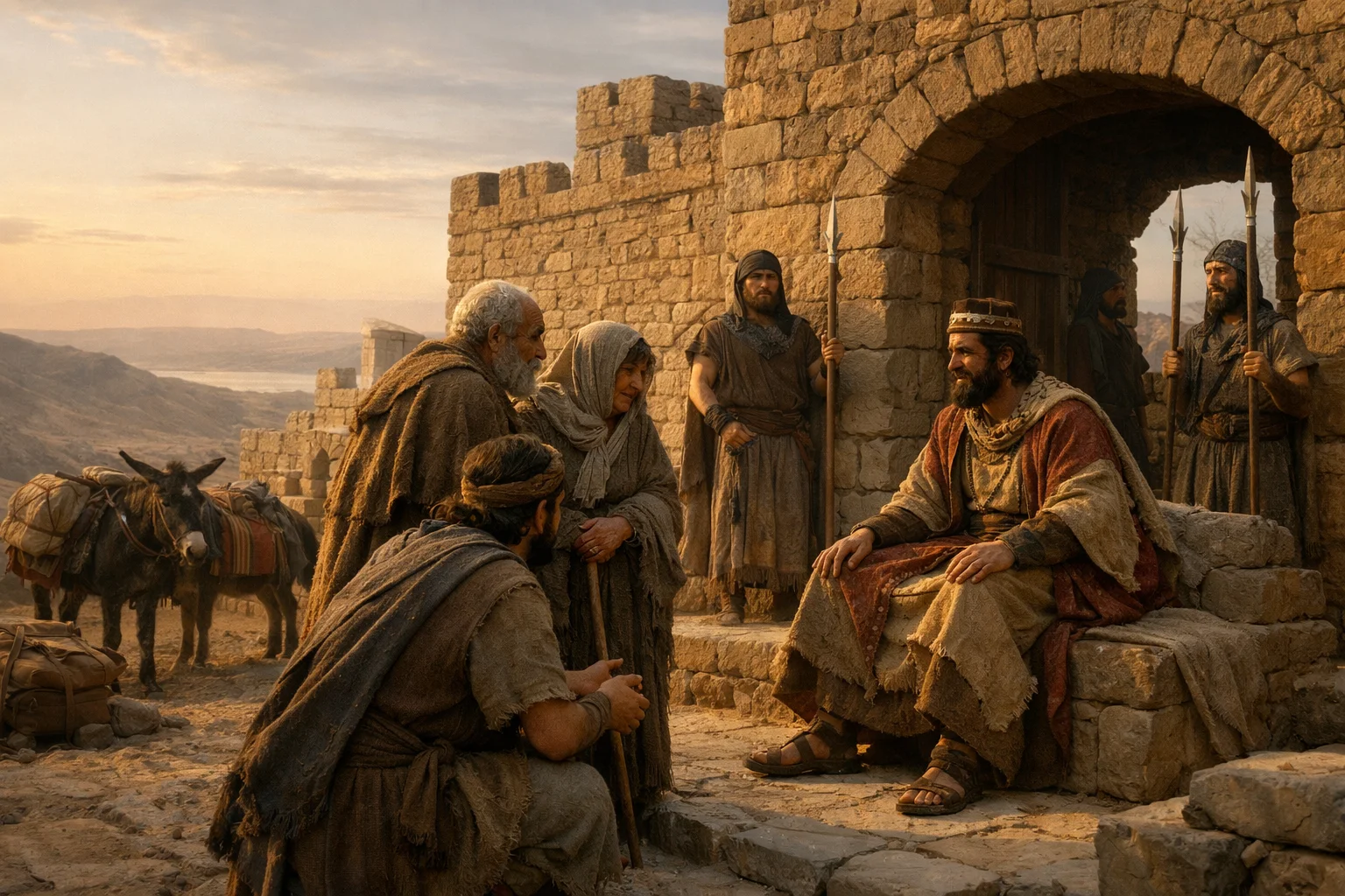 David Entrusts His Parents to Moab