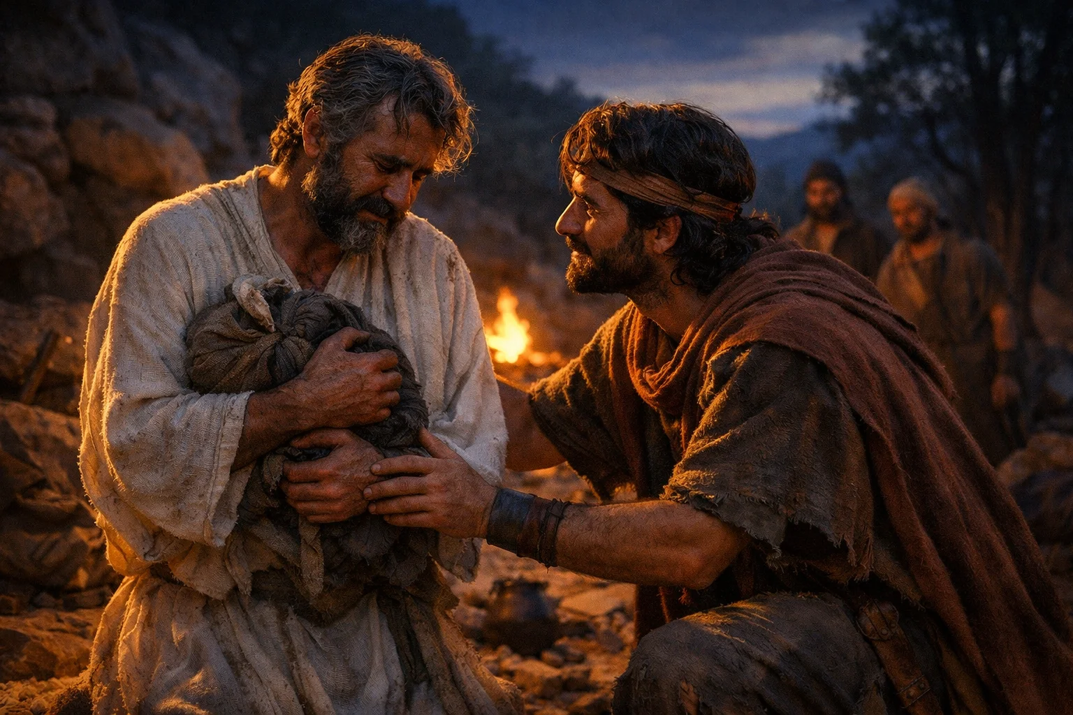 Abiathar Finds Refuge with David