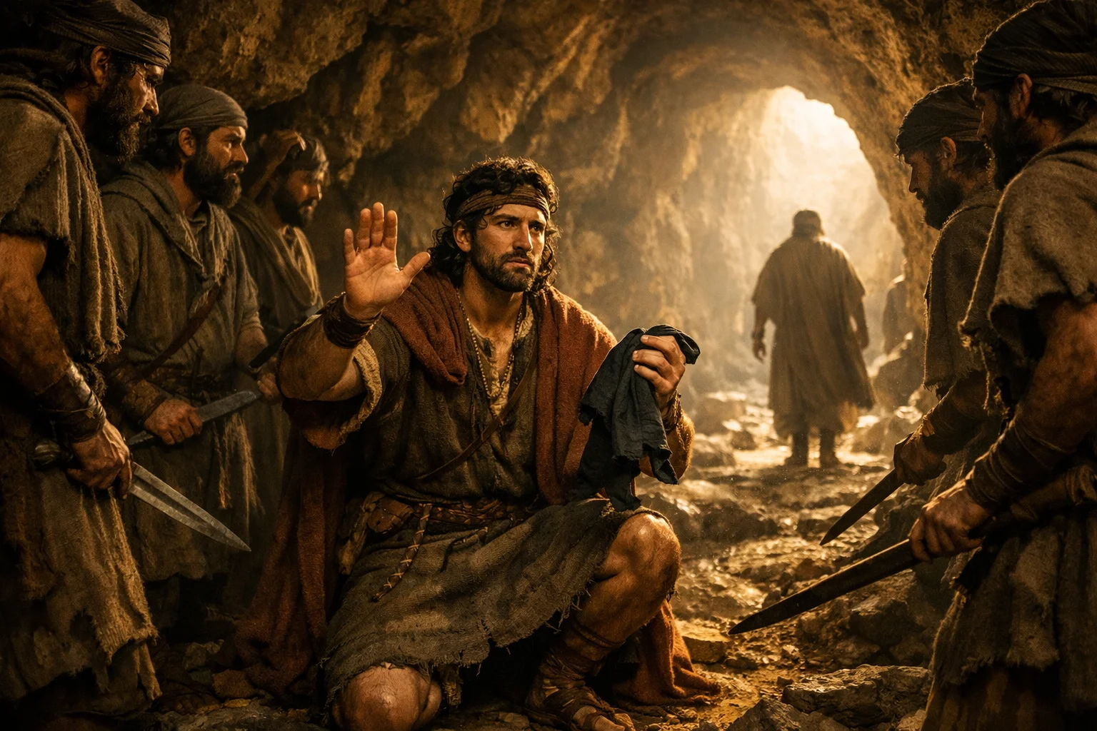 David Rebukes His Men in the Cave