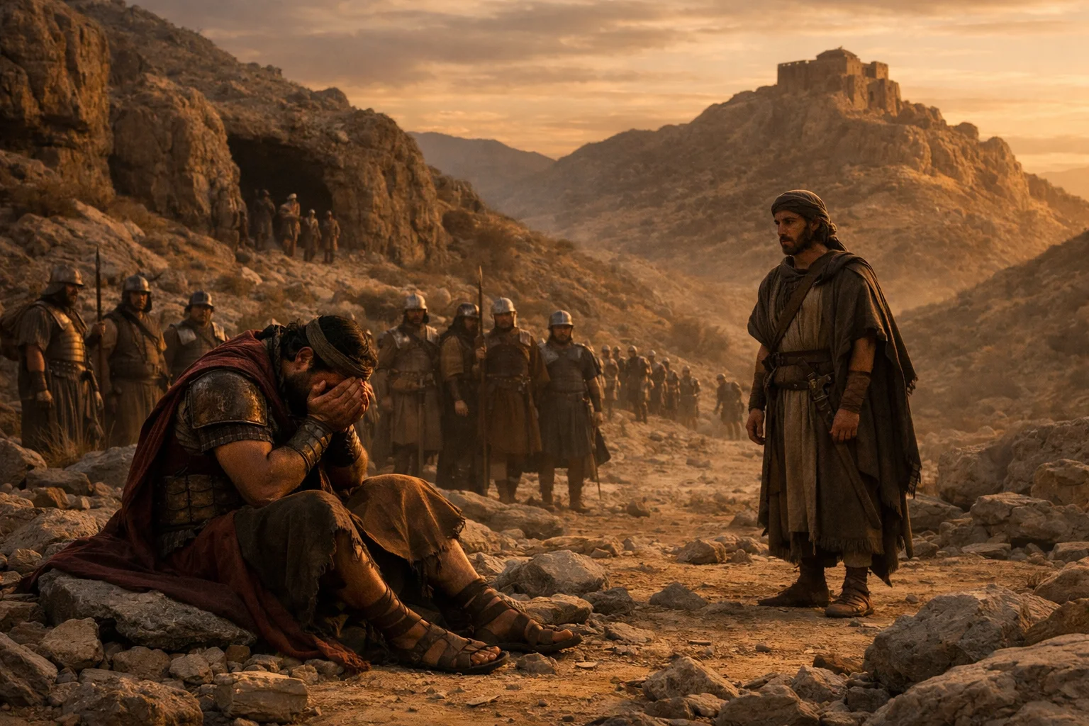 Saul Weeps and Acknowledges David