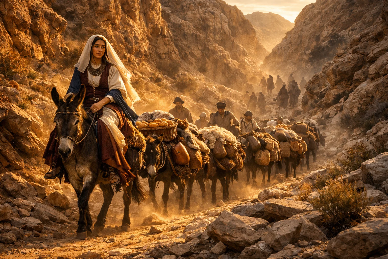 Abigail Rides with Peace Offerings