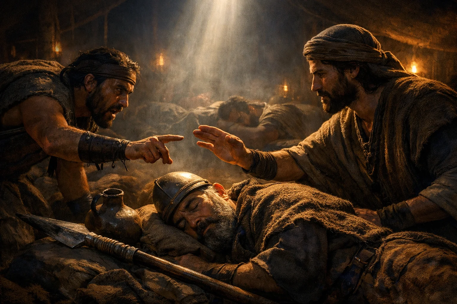 David Spares the LORD’s Anointed