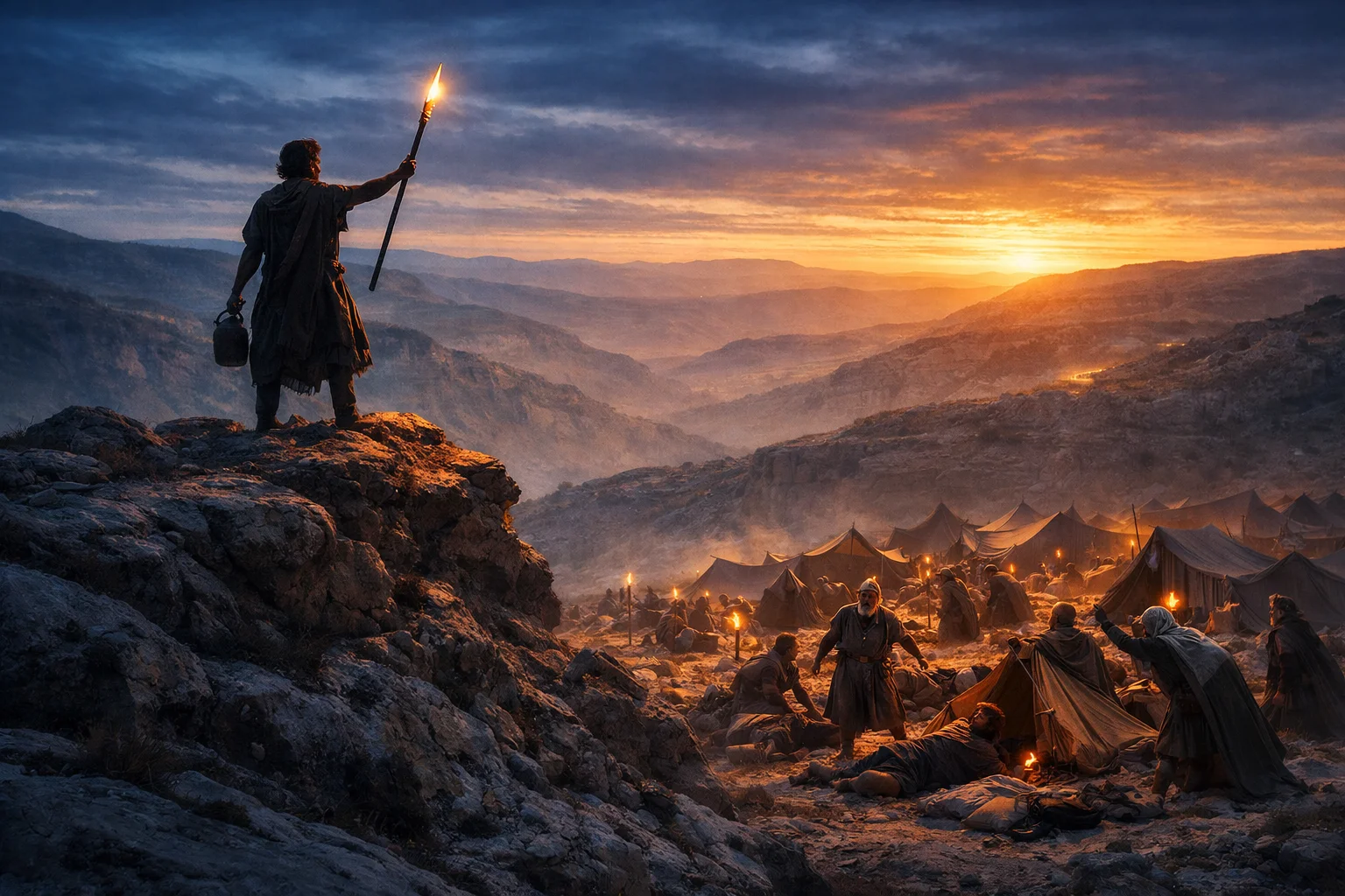 David Calls Out from the Distant Hill