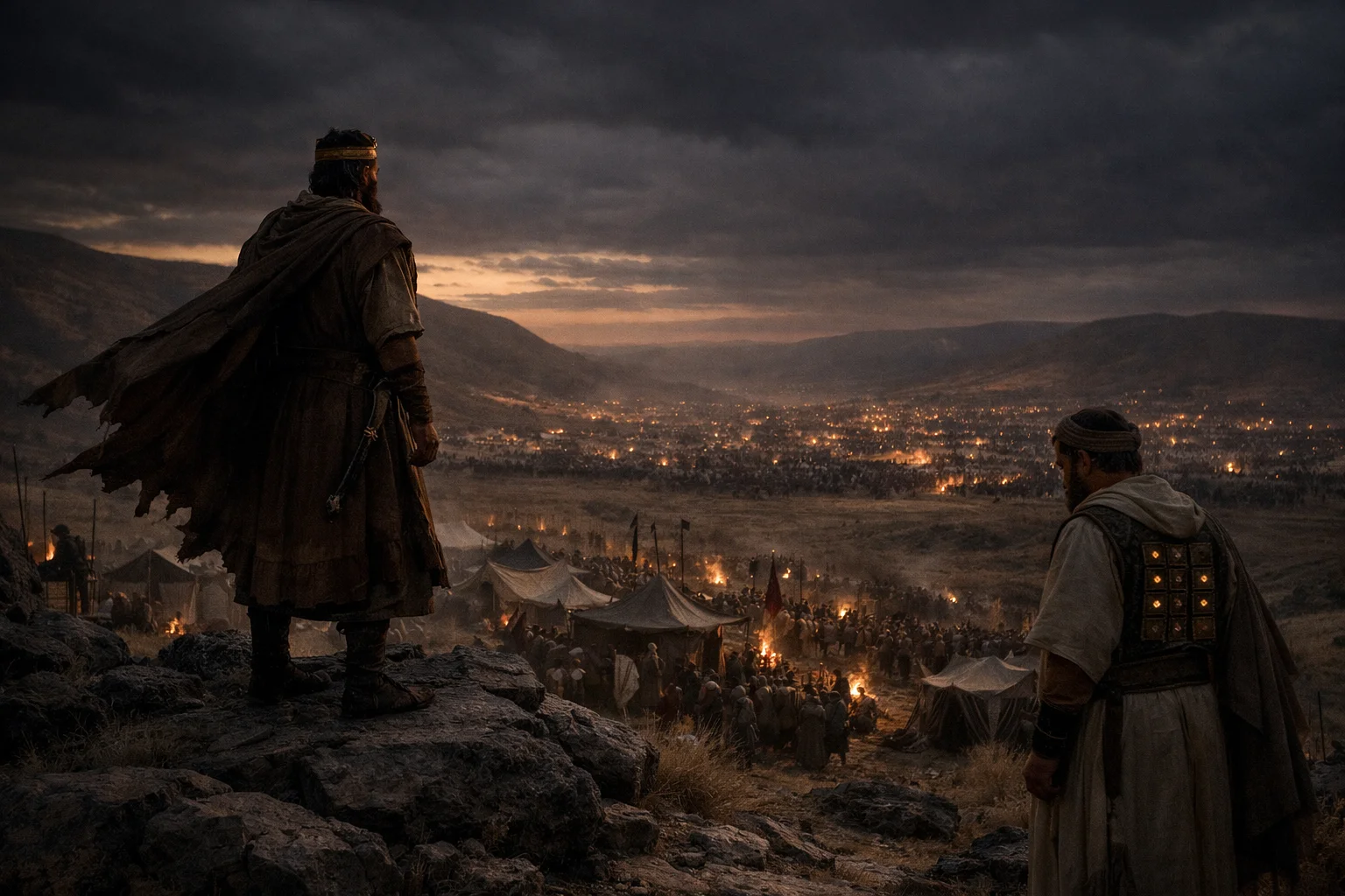 Saul Trembles Before the Philistine Camp